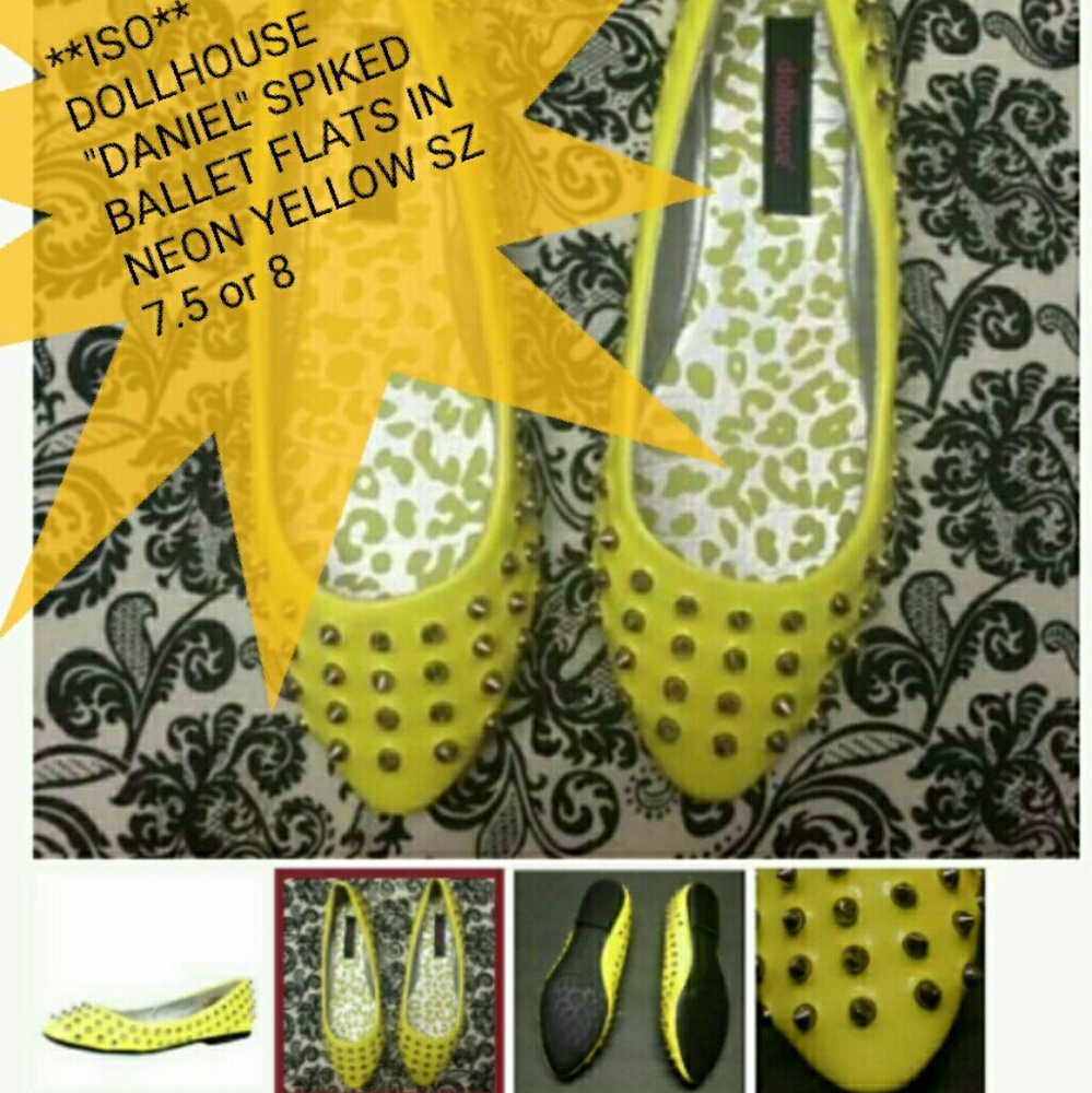 **ISO** DOLLHOUSE "DANIEL" SPIKE BALLET FLATS